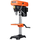 VEVOR galda urbjmašīna 254 mm, 550 W indukcijas motors, regulējams ātrums 550 / 950 / 1500 / 2000 / 2500 apgr./min, noliecams darba galds 0–45°, precīza X-Ray pozicionēšana koka un metāla urbšanai