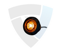 Orange LED side marker lamp with 12 V, designed to improve the visibility of the vehicle from the side.