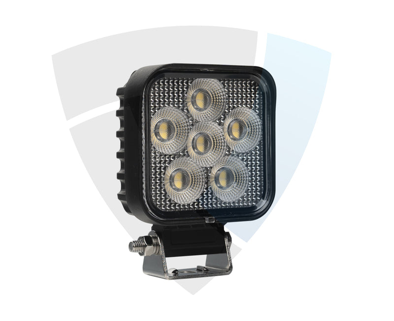 24W(1920Lm) 10-30V OSRAM LED darba lukturis, IP68/IP69K, 76/76/39 mm, CE, ROHS, Emark E9 R10, melns, auksti balta gaisma 5700K
