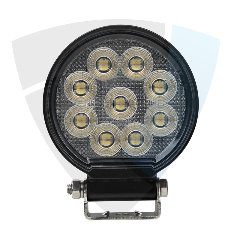 36W(2880Lm) 10-30V 24 OSRAM LED Work Light, IP68/IP69K, 105/105/52 mm, CE, ROHS, Emark E9 R10, CISPR 25 Class 4, black, cool white light 5700K