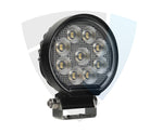 36W(2880Lm) 10-30V 24 OSRAM LED darba lukturis, IP68/IP69K, 105/105/52 mm, CE, ROHS, Emark E9 R10, CISPR 25 Class 4, melns, auksti balta gaisma 5700K