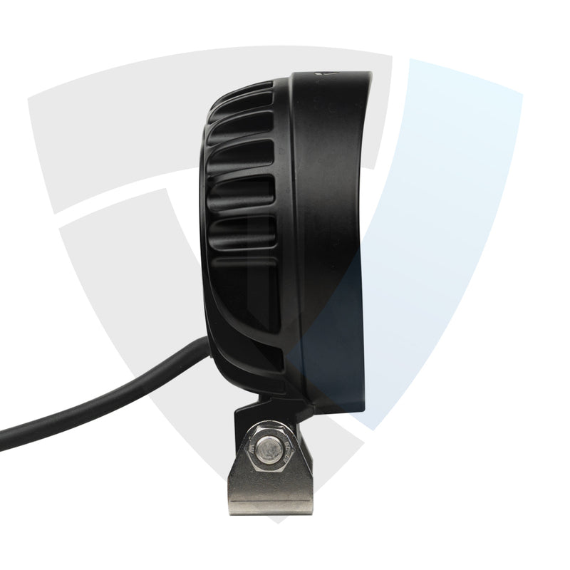 36W(2880Lm) 10-30V 24 OSRAM LED Work Light, IP68/IP69K, 105/105/52 mm, CE, ROHS, Emark E9 R10, CISPR 25 Class 4, black, cool white light 5700K