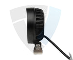36W(2880Lm) 10-30V 24 OSRAM LED darba lukturis, IP68/IP69K, 105/105/52 mm, CE, ROHS, Emark E9 R10, CISPR 25 Class 4, melns, auksti balta gaisma 5700K