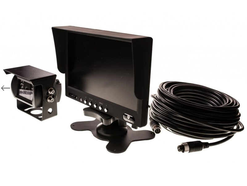 Videonovērošanas kamera, 177,8mm monitors, 1 kamera, 15m kabelis, izvads papildus kameras pieslēgumam.