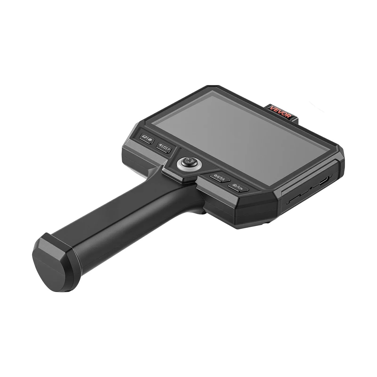 VEVOR trīskāršās kameras endoskops ar 10 m īpaši stingru kabeli, industriālais boreskops ar apgaismojumu, 12,7 cm HD IPS ekrāns, 8 + 2 LED gaismas, 8× tālummaiņa, 5000 mAh akumulators un IP67 ūdensizturība auto diagnostikai un cauruļvadu pārbaudei