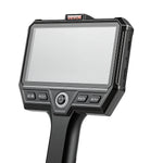 VEVOR trīskāršās kameras endoskops ar 10 m īpaši stingru kabeli, industriālais boreskops ar apgaismojumu, 12,7 cm HD IPS ekrāns, 8 + 2 LED gaismas, 8× tālummaiņa, 5000 mAh akumulators un IP67 ūdensizturība auto diagnostikai un cauruļvadu pārbaudei