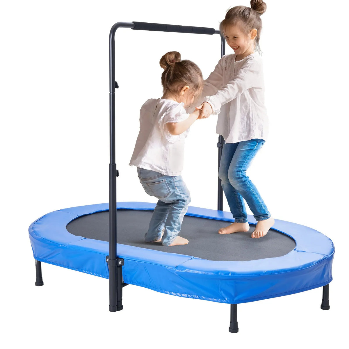Saliekams bērnu batuts 142 cm mini mazuļiem iekštelpām un ārtelpām