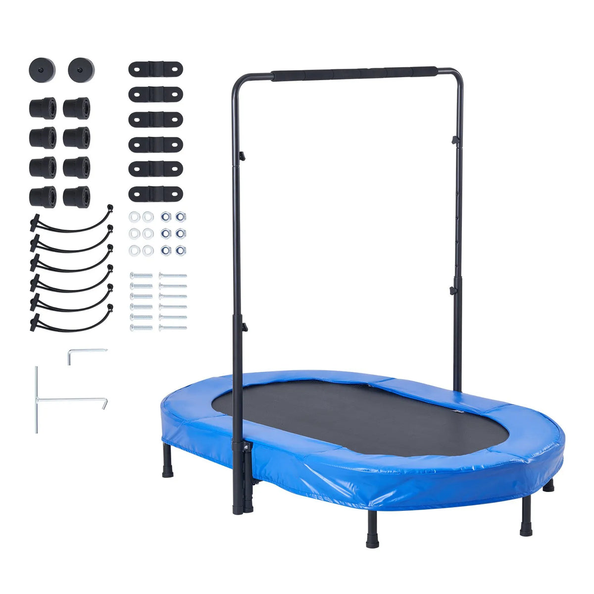 Saliekams bērnu batuts 142 cm mini mazuļiem iekštelpām un ārtelpām