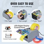 VEVOR Zcut-9 automatic tape dispenser with 6 preset cutting lengths | tape width 6-60 mm
