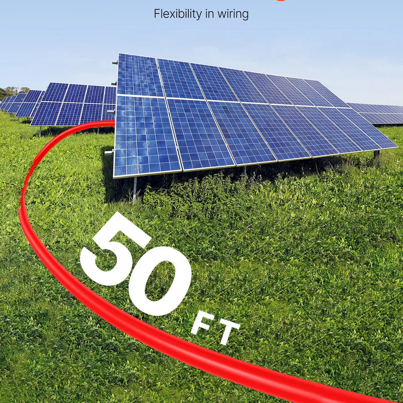 VEVOR 15,24 m saules paneļu pagarinājuma kabeļu komplekts, 6 mm² PV kabeļi ar ūdensizturīgiem savienotājiem, melns un sarkans, paredzēti mājas, kuģu un kemperu saules paneļiem (2 gab.)
