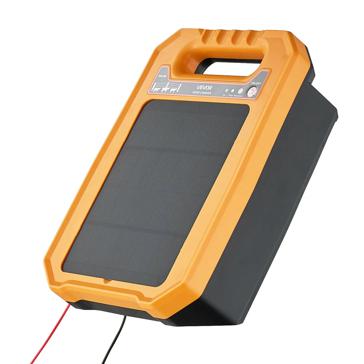 VEVOR saules elektriskā žoga impulsu ģenerators, 0,3 J, 8 kV, darbības attālums 3 km, darbības laiks līdz 7 dienām