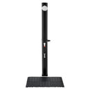 VEVOR 35 l ar sauli apsildāma āra duša ar 195 cm dušas galvas augstumu, brīvi stāvoša, ar grīdas komplektu un kāju krānu, karstā un aukstā ūdens regulēšana, piemērota dārzam, pie baseina un pludmalē, melna