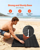 VEVOR 35 l ar sauli apsildāma āra duša ar 195 cm dušas galvas augstumu, brīvi stāvoša, ar grīdas komplektu un kāju krānu, karstā un aukstā ūdens regulēšana, piemērota dārzam, pie baseina un pludmalē, melna