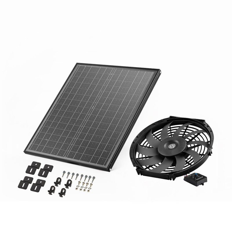 VEVOR 30 cm sienas stiprināmais bēniņu ventilators, 2210 m³/h, ar regulējamu termostatu