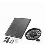 VEVOR 30 cm sienas stiprināmais bēniņu ventilators, 2210 m³/h, ar regulējamu termostatu