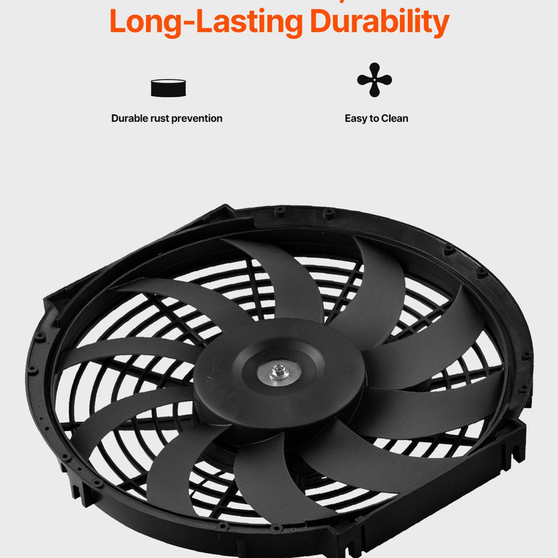 VEVOR 30 cm sienas stiprināmais bēniņu ventilators, 2210 m³/h, ar regulējamu termostatu