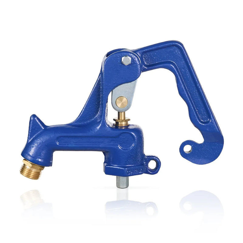 Āra krāna sala izturīgs aizvietošanas vārsts (zils) – pret aizsalšanu paredzēts hidranta galvas mehānisms