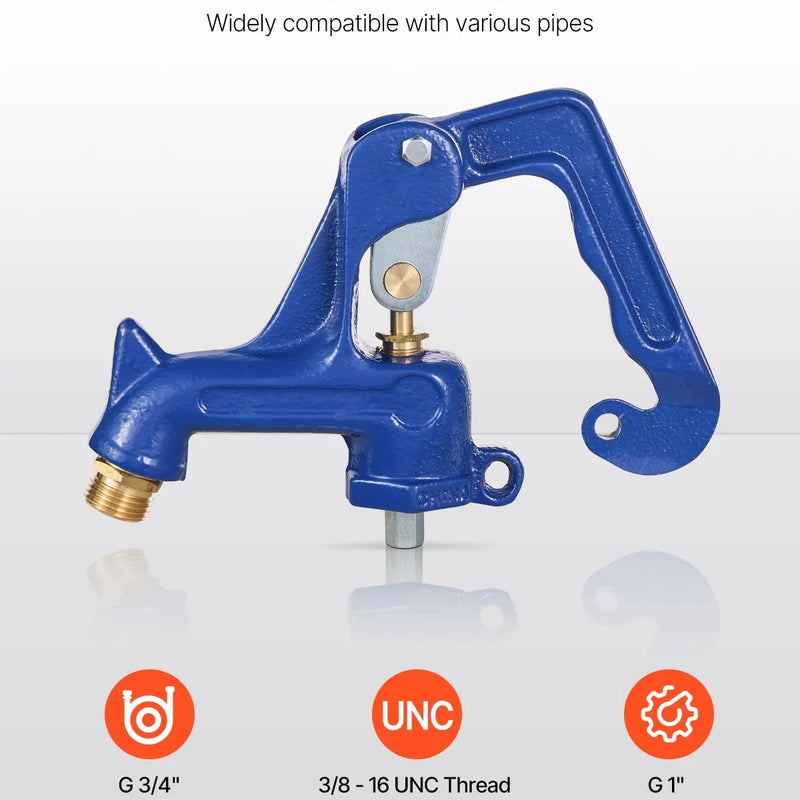 Āra krāna sala izturīgs aizvietošanas vārsts (zils) – pret aizsalšanu paredzēts hidranta galvas mehānisms