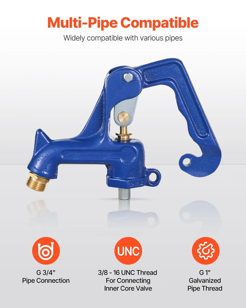 Āra krāna sala izturīgs aizvietošanas vārsts (zils) – pret aizsalšanu paredzēts hidranta galvas mehānisms