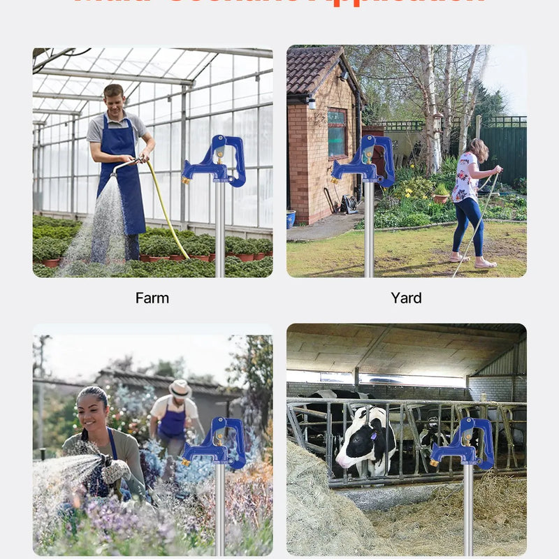 Āra krāna sala izturīgs aizvietošanas vārsts (zils) – pret aizsalšanu paredzēts hidranta galvas mehānisms