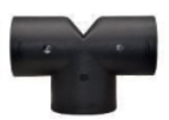 T tipa pāreja no 1 uz 2 izejām priekš 75mm atveres,melns(Vevor dīzeļa sildītajiem)