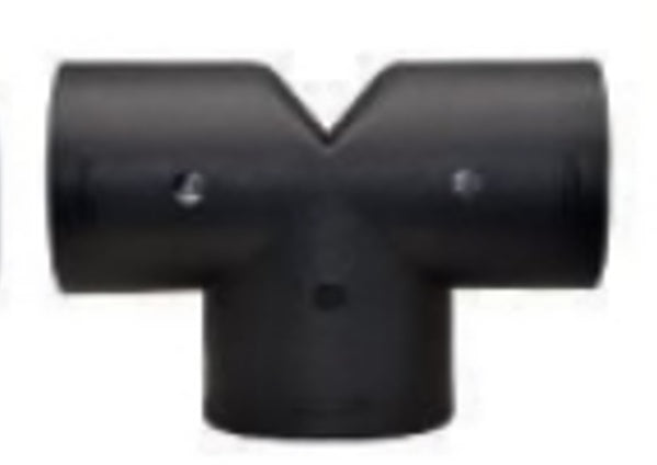 T tipa pāreja no 1 uz 2 izejām priekš 75mm atveres,melns(Vevor dīzeļa sildītajiem)