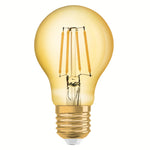 E27 6.5W(650Lm) LED OSRAM spuldze Filament VINTAGE 1906, IP20, silti balta gaisma 2400K