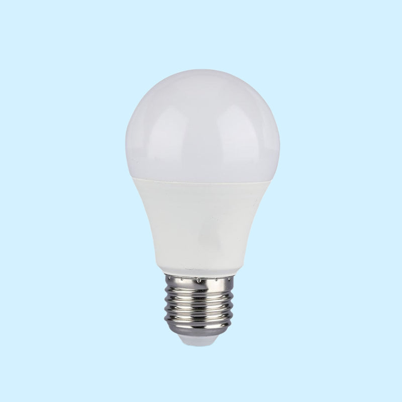 E27 9W(806Lm) LED gudrā 3 soļu dimmējamā spuldze, A60, V-TAC, auksti balta gaisma 6400K