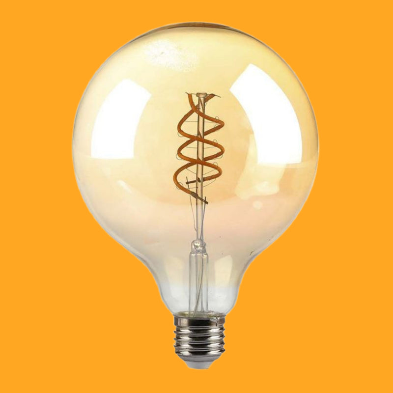 E27 6W(400Lm) LED Bulb Filament Retro, G125, V-TAC, warm white light 1800K