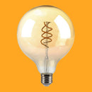 E27 6W(400Lm) LED Bulb Filament Retro, G125, V-TAC, warm white light 1800K