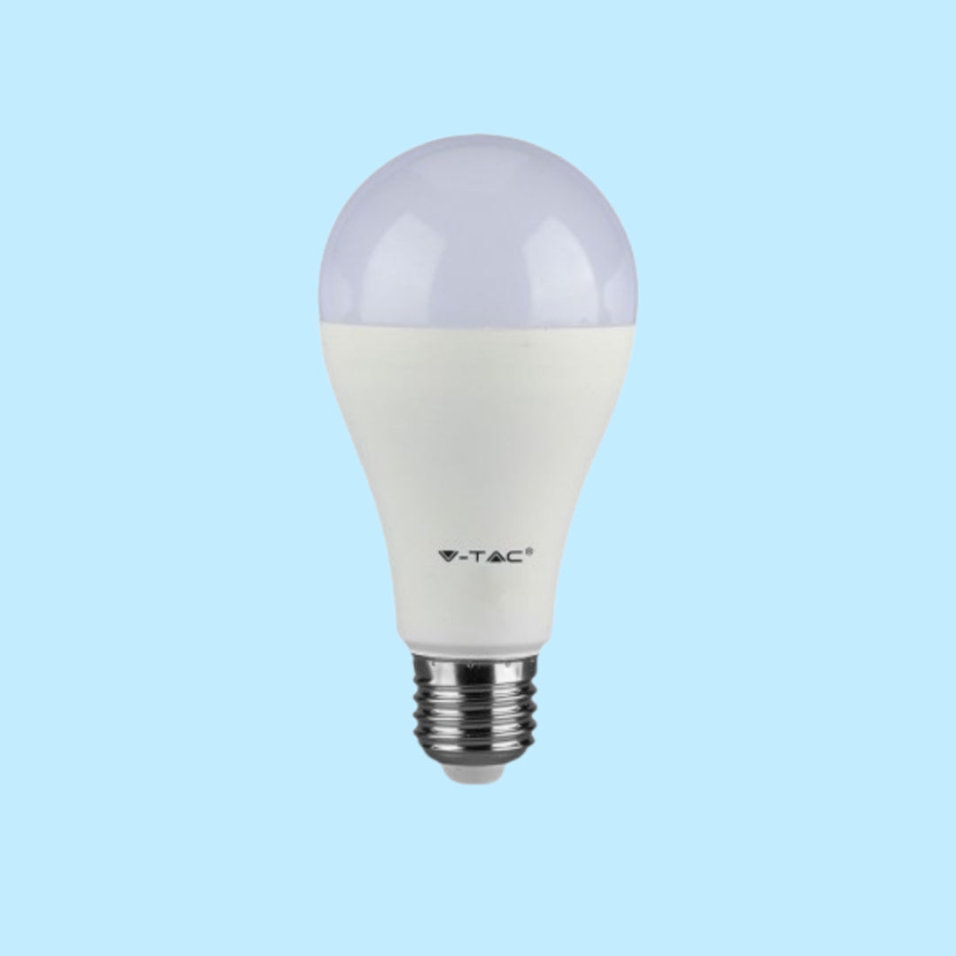 E27 15W(1350Lm) LED Spuldze, A65, V-TAC, auksti balta gaisma 6000K