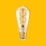 E27 5W (250Lm) LED OSRAM лампа Filament VINTAGE 1906, IP20, ST64, теплый белый свет 2000K