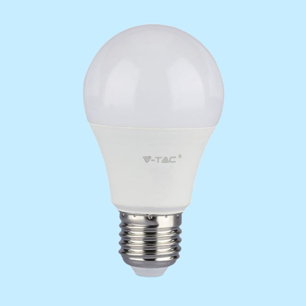 E27 8.5W(1055Lm) LED Bulb V-TAC SAMSUNG, warranty 5 years, A60, cold white light 6400K