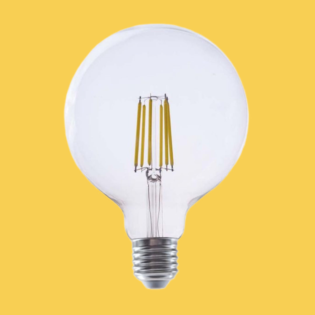 E27 4W(840Lm) LED hõõgniit, G125, V-TAC, IP20, soe valge valgus 3000K