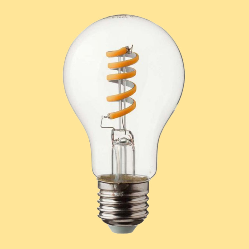 E27 4W(300Lm) LED-lambi hõõgniitspiraal, V-TAC, A60, IP20, soe valge valgus 3000K