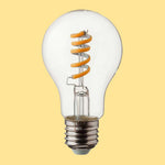 E27 4W(300Lm) LED-lampa Filament spiral, V-TAC, A60, IP20, varmvitt ljus 3000K