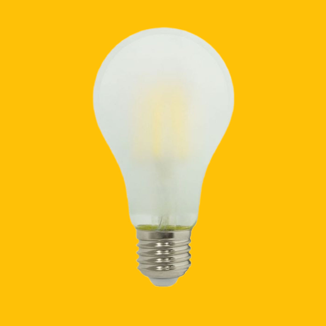 E27 6W(660Lm) LED-lampa Filament frostad, A60, V-TAC, varmvitt ljus 2700K