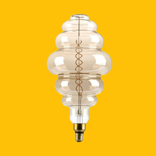 E27 8W(500Lm) LED-lampa Filament, dimbar, S200, V-TAC, varmvit 1800K