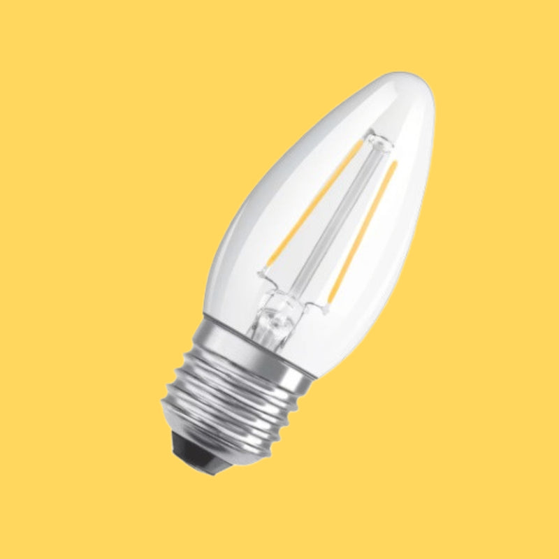 E27 4,8W (470Lm) OSRAM LED Filament Glödlampa, IP20, dimbar, varmvitt ljus 2700K