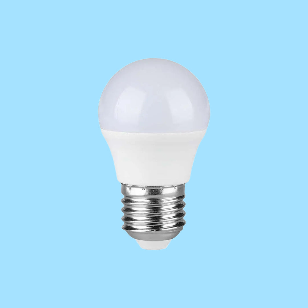 E27 3.7W(320Lm) LED Spuldze, G45, V-TAC, IP20, auksti balta gaisma 6500K