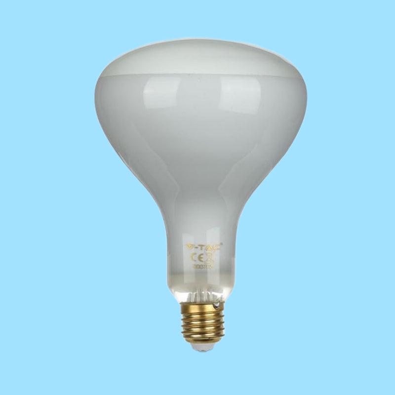 E27 8W(600Lm) LED Spuldze Filament, dimmējama, R125, V-TAC, auksti balta gaisma 6500K