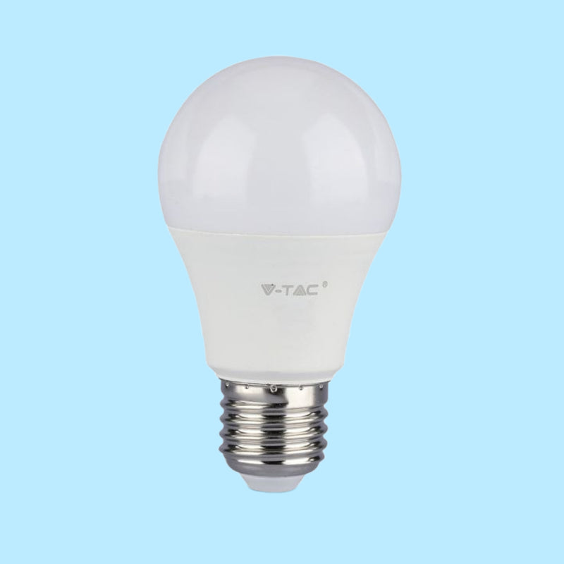 E27 6.5W(806Lm) LED Bulb V-TAC SAMSUNG, warranty 5 years, A60, cold white light 6400K