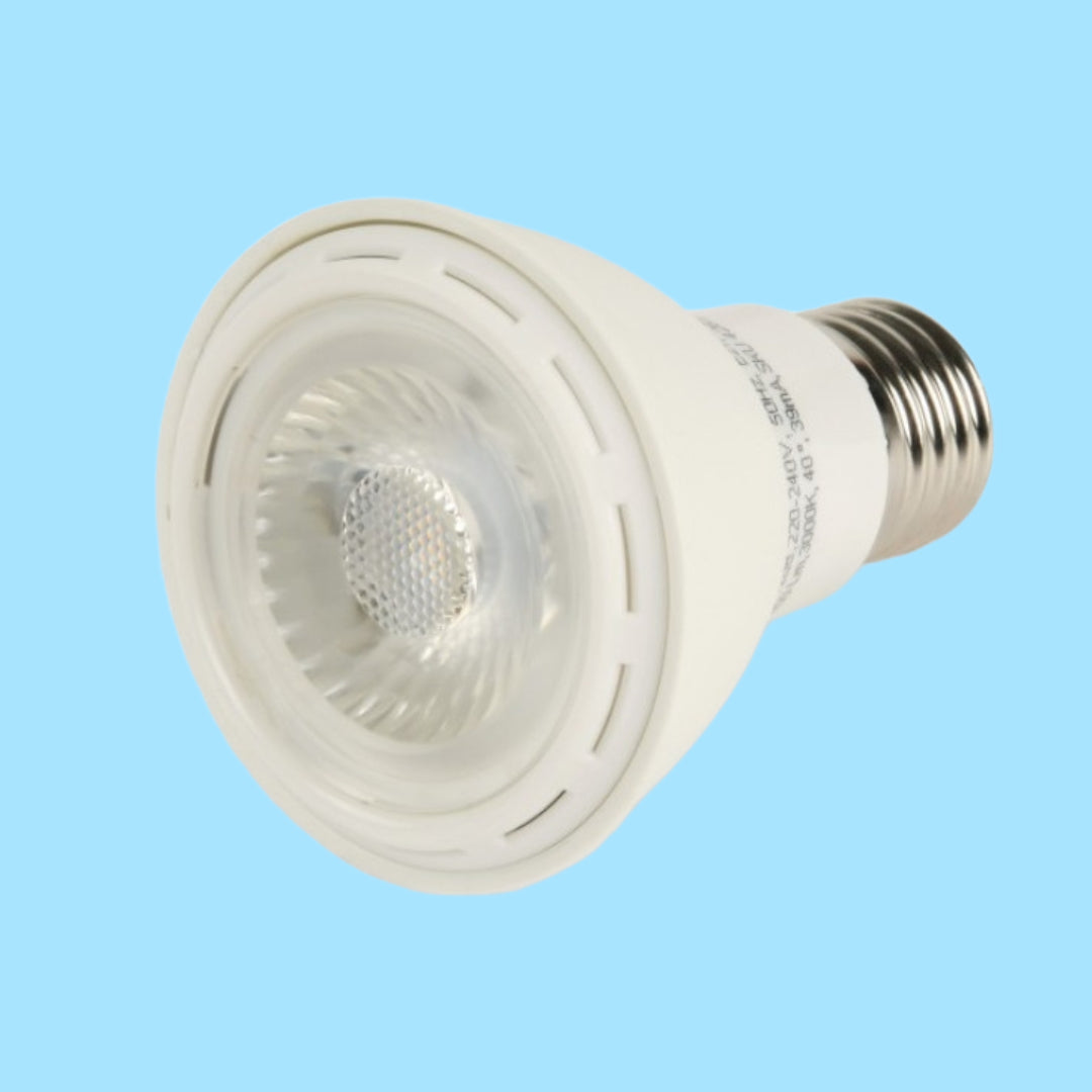E27 8W(450Lm) COB LED-lampa, PAR20, V-TAC, kallvitt ljus 6000K