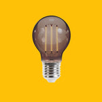 E27 4W(400Lm) LED Filament spuldze, A60, IP20, dūmu krāsā, silti balta gaisma 2000K