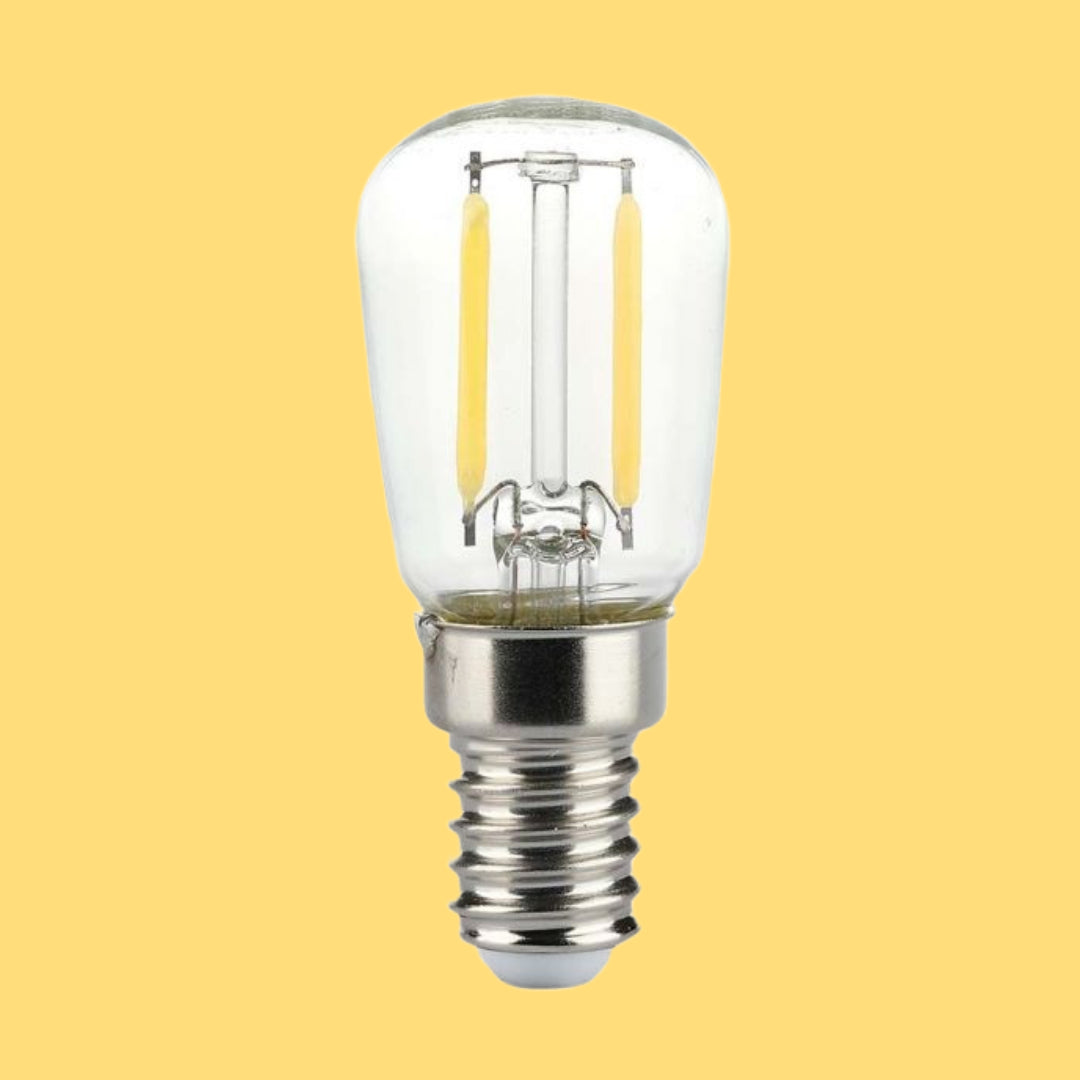 E14 2W(200Lm) LED Filament Spuldze, ST26, V-TAC, IP20, silti balta gaisma 3000K