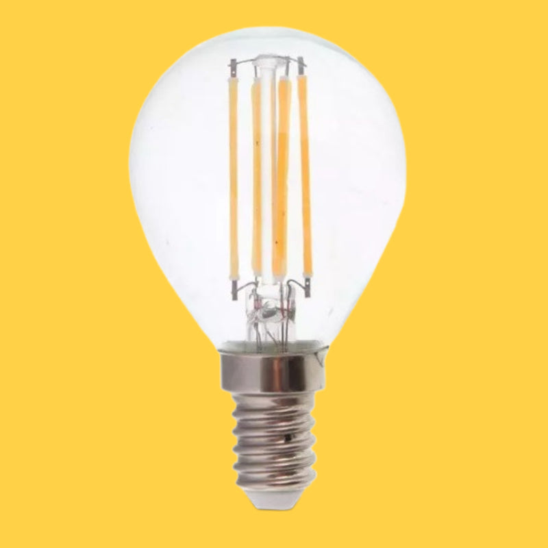 E14 4W(400Lm) LED Spuldze Filament, P45, V-TAC, IP20, silti balta gaisma 3000K