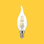 E14 4W(400Lm) LED Filament Bulb, IP20, стекло, форма свечи, V-TAC, теплый белый свет 3000K