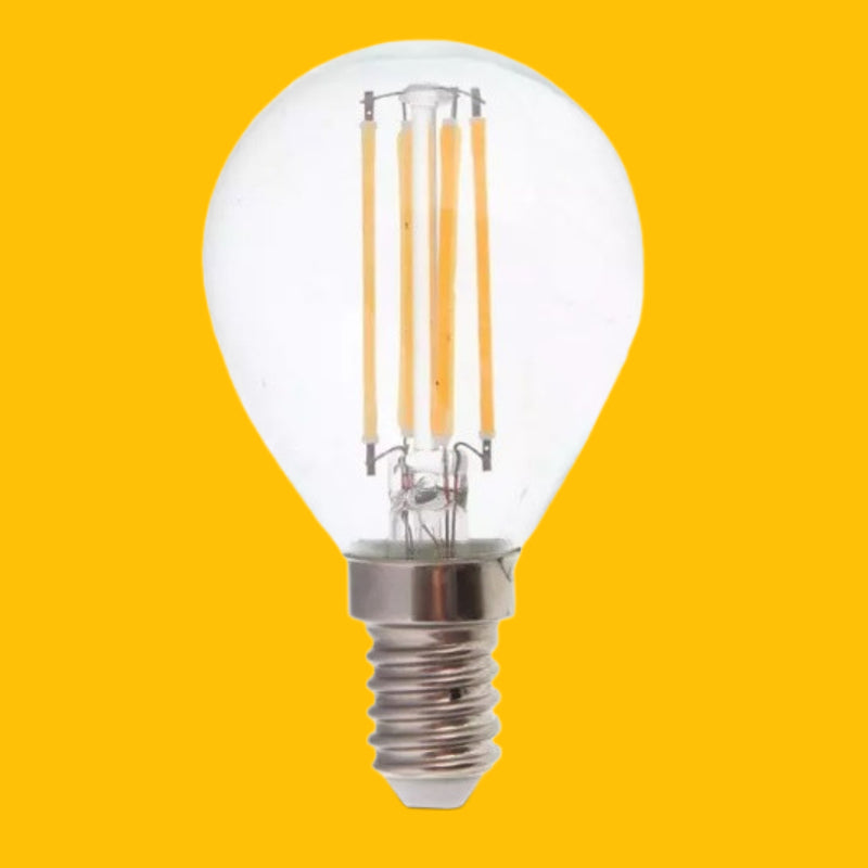E14 6W(600Lm) LED Filament spuldze, IP20, V-TAC, silti balta gaisma 2700K