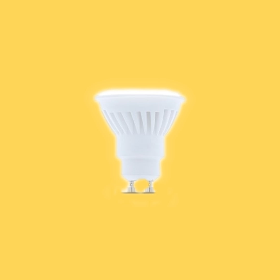 GU10 10W(900Lm) LED spuldze, keramikas, silti balta gaisma 3000K