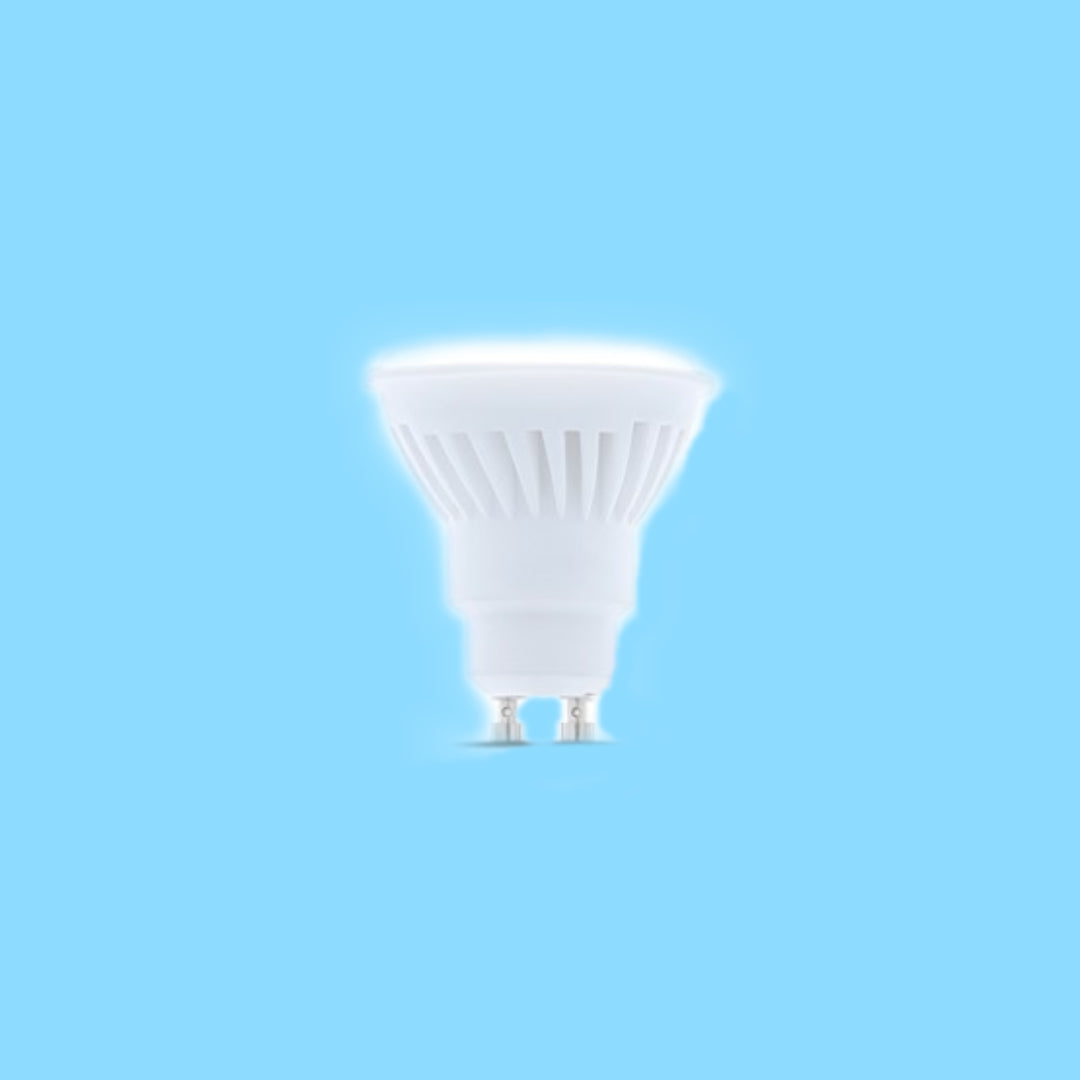 GU10 10W(900Lm) LED Spuldze, keramiska, IP20, auksti balta gaisma 6000K